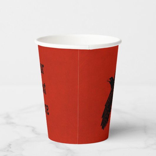 Raven on Red Pappbecher (Rechts)