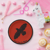 Raven on Red Pappteller (Party)