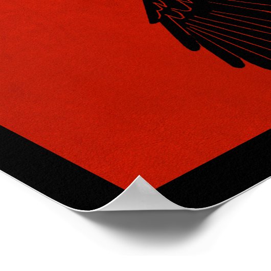 Raven on Red Poster (Ecke)