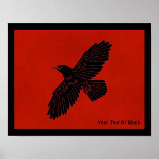 Raven on Red Poster (Vorne)