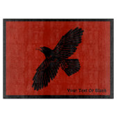 Raven on Red Schneidebrett (Vorderseite)