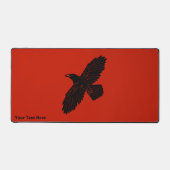 Raven on Red Schreibtischunterlage (Vorderseite)