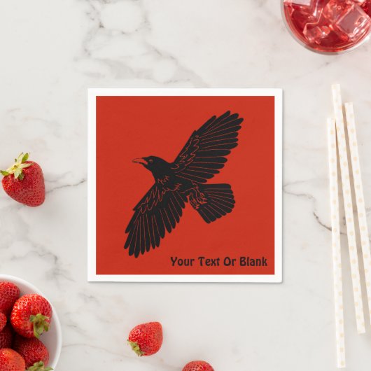 Raven on Red Serviette (Beispiel)