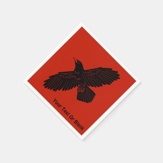 Raven on Red Serviette (Ecke)