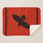 Raven on Red Sherpadecke (Vorderseite (Horizontal))