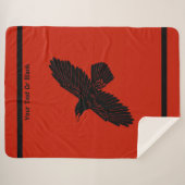 Raven on Red Sherpadecke (Vorderseite (Horizontal))
