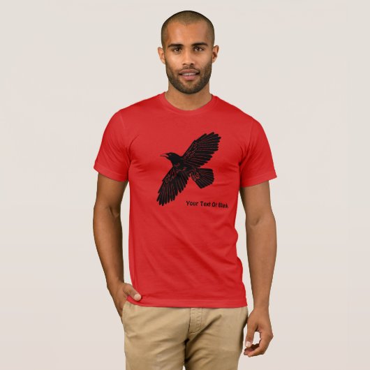 Raven on Red T-Shirt (Vorne ganz)