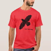 Raven on Red T-Shirt (Vorderseite)