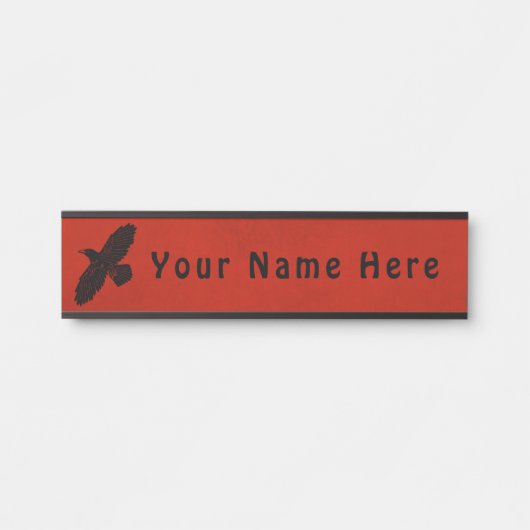 Raven on Red Türschild (Vorderseite )