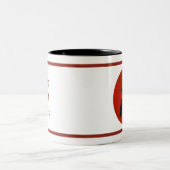 Raven on Red Zweifarbige Tasse (Mittel)