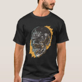 Raven on Skull Illustration T-Shirt (Vorderseite)