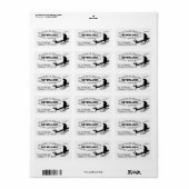 Raven on the Tree Adressaufkleber (Vorne)