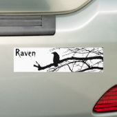 Raven on the Tree Autoaufkleber (Auf Auto)