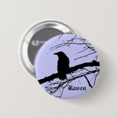 Raven on the Tree Button (Vorne & Hinten)