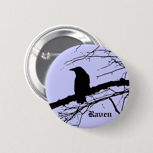 Raven on the Tree Button (Vorne & Hinten)