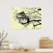 Raven on the Tree, House in Ruins Poster (Küche)
