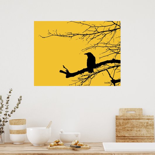 Raven on the Tree Poster (Küche)