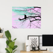Raven on the Tree Poster (Heimbüro)