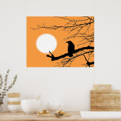 Raven on the Tree Sun Poster (Küche)