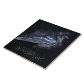 Raven or Crow Stardust Magic Witchcraft Art Tile Fliese (Seite)