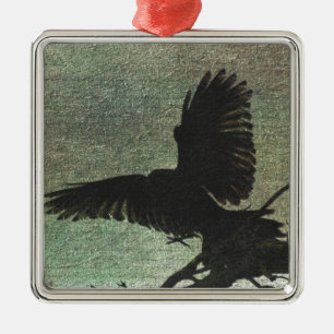 Raven Ornament Aus Metall