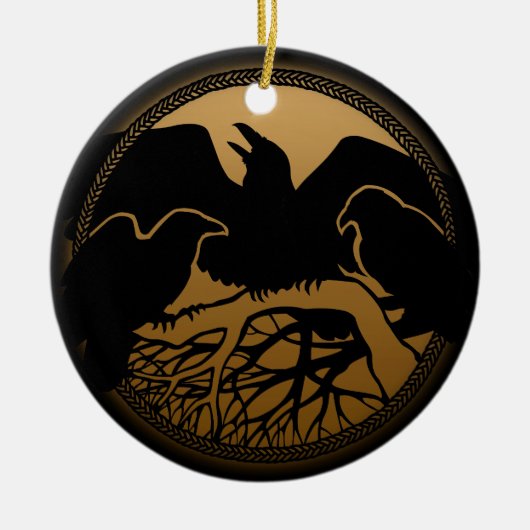 Raven Ornament Personalisiert Raven Decoration Ges (Vorne)