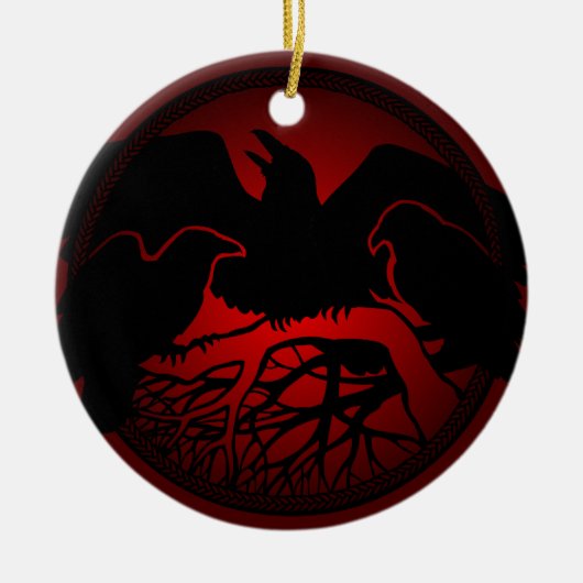 Raven Ornament Personalisiert Raven Decoration Ges (Vorne)