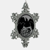 Raven Ornament Raven / Crow Decoration Geschenk (Links)