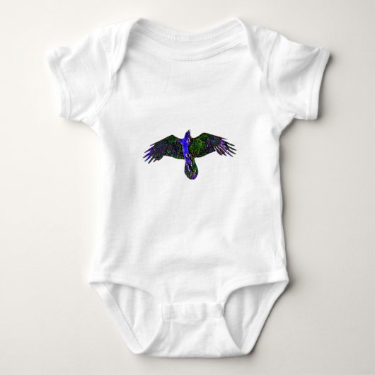 Raven Paint Baby Strampler (Vorderseite)