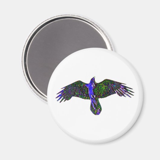 Raven Paint Magnet (Vorderseite/Rückseite)