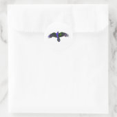 Raven Paint Runder Aufkleber (Tasche)