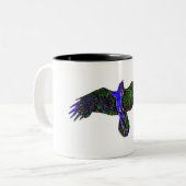 Raven Paint Zweifarbige Tasse (Vorderseite Links)
