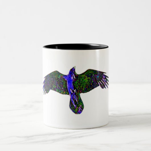 Raven Paint Zweifarbige Tasse (Mittel)