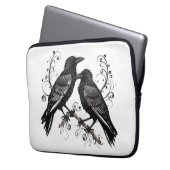 Raven Pair on a Vine Electronics Laptop Bag Laptopschutzhülle (Vorderseite Links)
