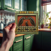 Raven Parents & Ants Art Deco Jugendstil-Wanddekor Fliese