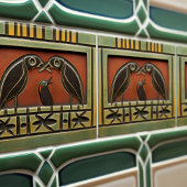 Raven Parents & Ants Art Deco Jugendstil-Wanddekor Fliese