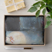 Raven Perched auf einem Grabstein Seidenpapier (Geschenk)