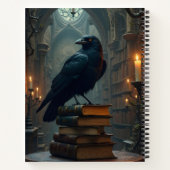 Raven Perched on Booiks Notizblock (Rückseite)