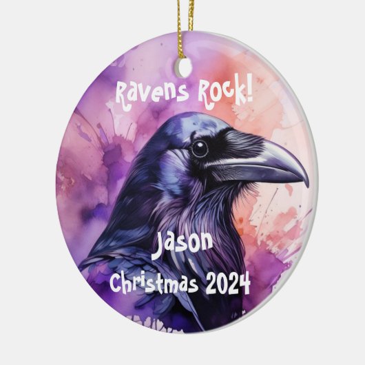 Raven Personalisiert Ornament (Links)