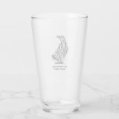 Raven Pint Glass by Desert Dandilion Designs Glas (Rückseite)