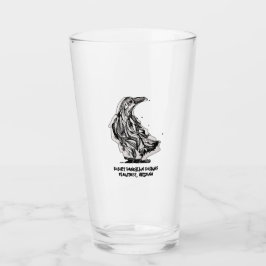 Raven Pint Glass by Desert Dandilion Designs Glas
