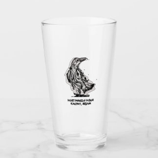 Raven Pint Glass by Desert Dandilion Designs Glas