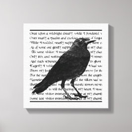 Raven Poem Edgar Allan Poe Leinwanddruck