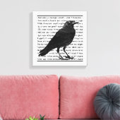 Raven Poem Edgar Allan Poe Leinwanddruck (Insitu (Wohnzimmer))