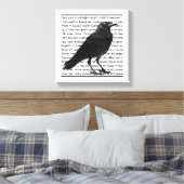 Raven Poem Edgar Allan Poe Leinwanddruck (Insitu (Schlafzimmer))