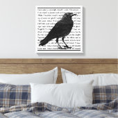 Raven Poem Edgar Allan Poe Leinwanddruck (Insitu (Schlafzimmer))