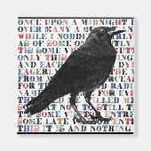 Raven Poem Edgar Allan Poe Magnet (Vorne)