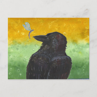 Raven Ponders Postkarte