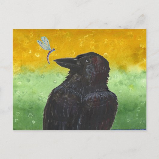 Raven Ponders Postkarte (Vorderseite)