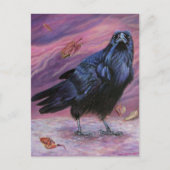 Raven Postcard Postkarte (Vorderseite)